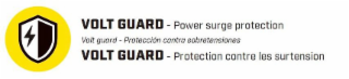 VOLT GUARD - POWER SURGE PROTECTION VOLT GUARD - PROTECCIÓN CONTRA SOBRETENSIONES VOLT GUARD - PROTECTION CONTRE LES SURTENSION logo