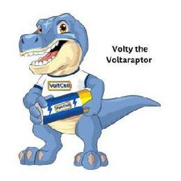 VOLTY THE VOLTARAPTOR VOLTCELL VOLTCELL logo
