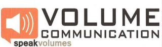 VOLUME COMMUNICATION SPEAK VOLUMES logo