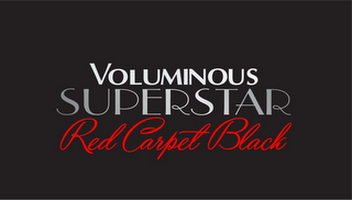 VOLUMINOUS SUPERSTAR RED CARPET BLACK logo