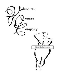 VOLUPTUOUS WOMAN COMPANY SIZE IS JUST A NUMBER logo