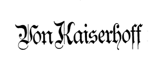 VON KAISERHOFF logo