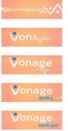 VONAGE SOUNDS GOOD logo