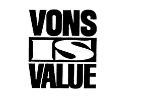 VONS IS VALUE logo
