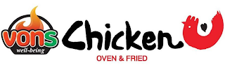 VONS WELL-BEING CHICKEN OVEN & FRIED logo