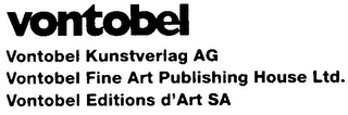 VONTOBEL KUNSTVERLAG AG VONTOBEL FINE ART PUBLISHING HOUSE LTD.  VONTOBEL EDITIONS D'ART SA logo