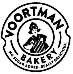 VOORTMAN BAKERY NO SUGAR ADDED. REALLY DELICIOUS. logo