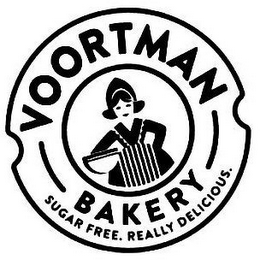 VOORTMAN BAKERY SUGAR FREE. REALLY DELICIOUS. logo