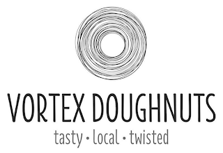 VORTEX DOUGHNUTS TASTY ·LOCAL· TWISTED logo
