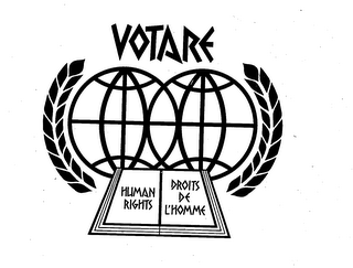 VOTARE HUMAN RIGHTS PROITS DE L'HOMME logo