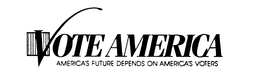 VOTE AMERICA AMERICA'S FUTURE DEPENDS ON AMERICA'S VOTERS logo
