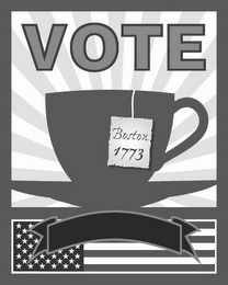 VOTE BOSTON 1773 logo