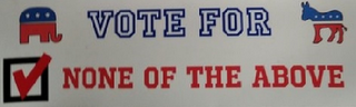 VOTE FOR NONE OF THE ABOVE logo