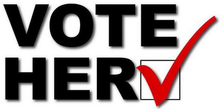 VOTE HER logo