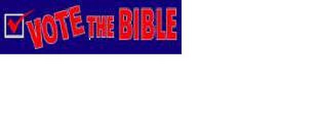 VOTE THE BIBLE logo