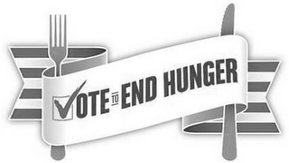 VOTE TO END HUNGER logo