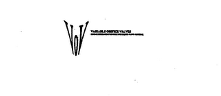VOV VARIABLE ORIFICE VALVES logo