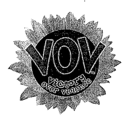 VOV VICTORY OVER VIOLENCE logo