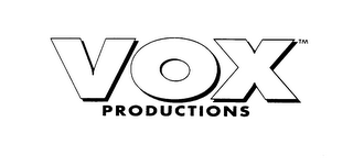 VOX PRODUCTIONS logo