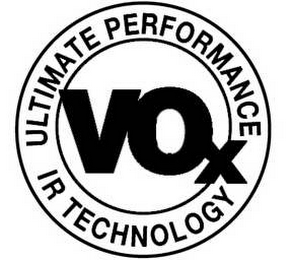 VOX ULTIMATE PERFORMANCE IR TECHNOLOGY logo