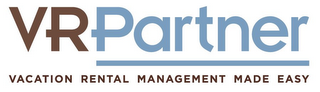 VR PARTNER VACATION RENTAL MANAGEMENT MADE EASY logo