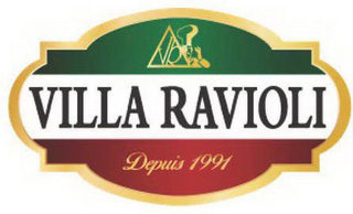 VR VILLA RAVIOLI DEPUIS 1991 logo