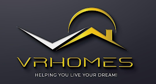 VR VRHOMES HELPING YOU LIVE YOUR DREAM! logo