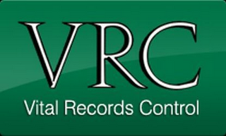 VRC VITAL RECORDS CONTROL logo