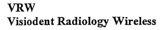 VRW VISIODENT RADIOLOGY WIRELESS logo