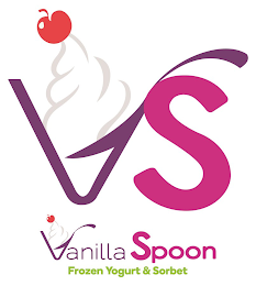 VS VANILLA SPOON FROZEN YOGURT & SORBET logo
