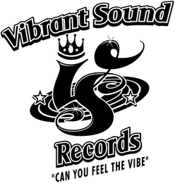 VS VIBRANT SOUND VS RECORDS "CAN YOU FEEL THE VIBE" logo