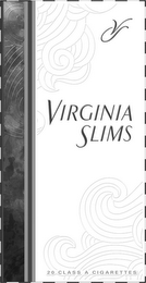 VS VIRGINIA SLIMS 20 CLASS A CIGARETTES logo