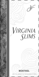 VS VIRGINIA SLIMS MENTHOL 20 A CLASS CIGARETTES logo