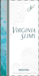 VS VIRGINIA SLIMS MENTHOL 20 CLASS CIGARETTES logo