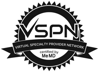VSPN VIRTUAL SPECIALTY PROVIDER NETWORK CERTIFIED BY MEMD logo