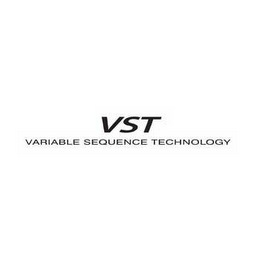 VST VARIABLE SEQUENCE TECHNOLOGY logo