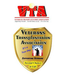 VTA VETERANS TRANSPLANTATION ASSOCIATION SUPPORTING VETERANS | SECOND CHANCES OF LIFE \ IT'S A NEW DAY logo