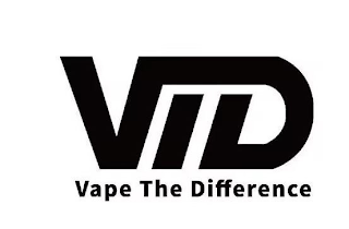 VTD VAPE THE DIFFERENCE logo
