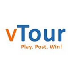 VTOUR PLAY. POST. WIN! logo