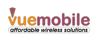 VUEMOBILE AFFORDABLE WIRELESS SOLUTIONS logo