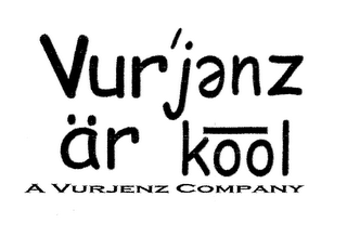VURJENZ ÄR KOOL AVURJENZ COMPANY logo