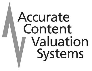 VV ACCURATE CONTENT VALUATION SYSTEMS logo