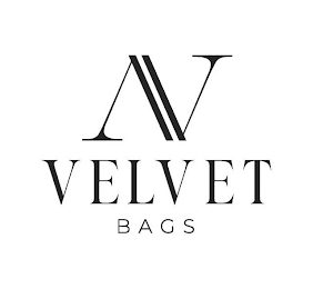 VV VELVET BAGS logo