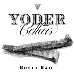 VV YODER CELLARS RUSTY RAIL logo