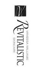 VW VANESSA WILLIAMS REVITALISTIC SKINCARE logo