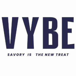 VYBE SAVORY IS THE NEW TREAT logo