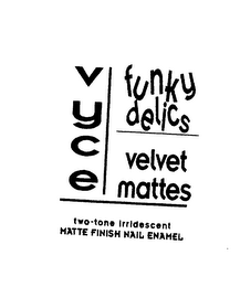 VYCE FUNKY DELICS VELVET MATTES TWO-TONE IRRIDESCENT MATTE FINISH NAIL ENAMEL logo