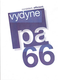 VYDYNE PA 66 CONSISTENT. EFFICIENT. logo