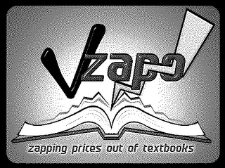 VZAPO ZAPPING PRICES OUT OF TEXTBOOKS logo