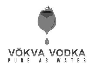 VÖKVA VODKA PURE AS WATER logo
